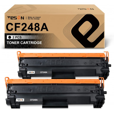 TESEN Compatible CF248A Toner Cartridge Replacement 2 Packs (with New Chip)